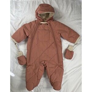 7‎ AM Snowsuit Bebe - Benji Plush Color/Rose Dawn 12-24M